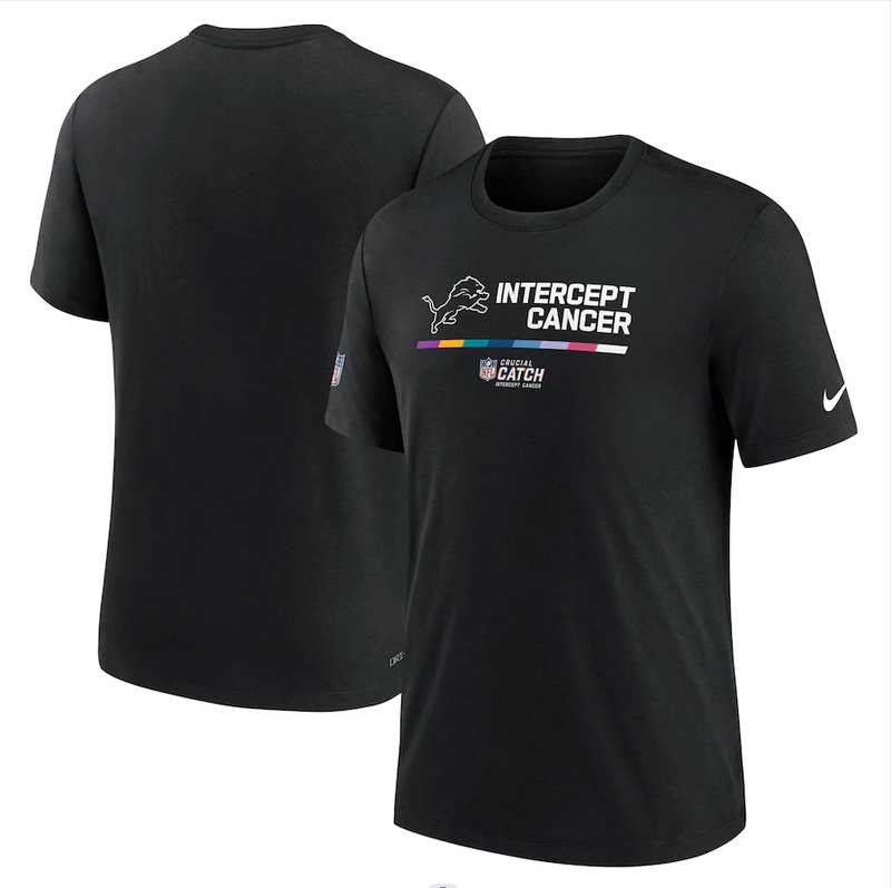 Detroit Lions Nike 2022 NFL Crucial Catch Performance Men's T-Shirt Black,We sell and wholesale Detroit Lions Nike 2022 NFL Crucial Catch Performance Men's T-Shirt Black on line form chian!